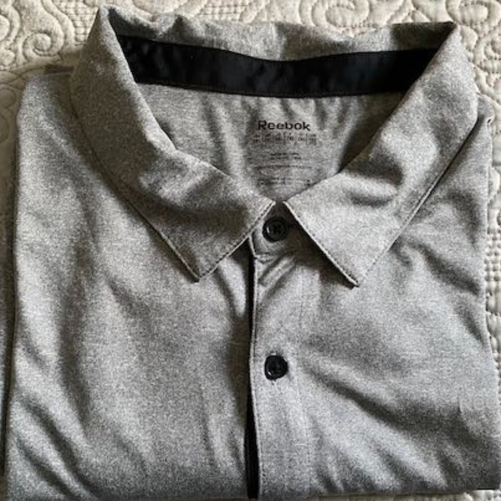 Tall Men's Reebok 2XL Golf Shirt - grey
